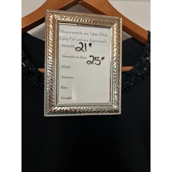 Vince Camuto Black Plus Top Embellished Collar Long Sleeve Sweater SZ 1X NWT - Picture 8 of 9